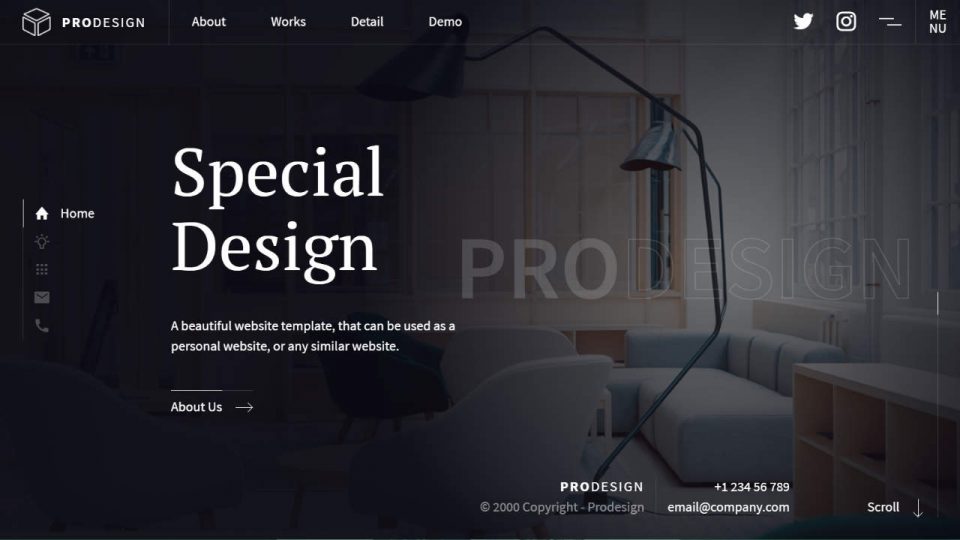 Modelo de Site Institucional