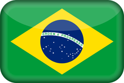 Bandeira que indica que a Linguagem Português do Brasil disponível